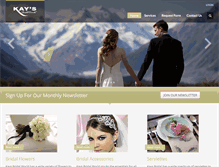 Tablet Screenshot of kaysbridalworld.co.za